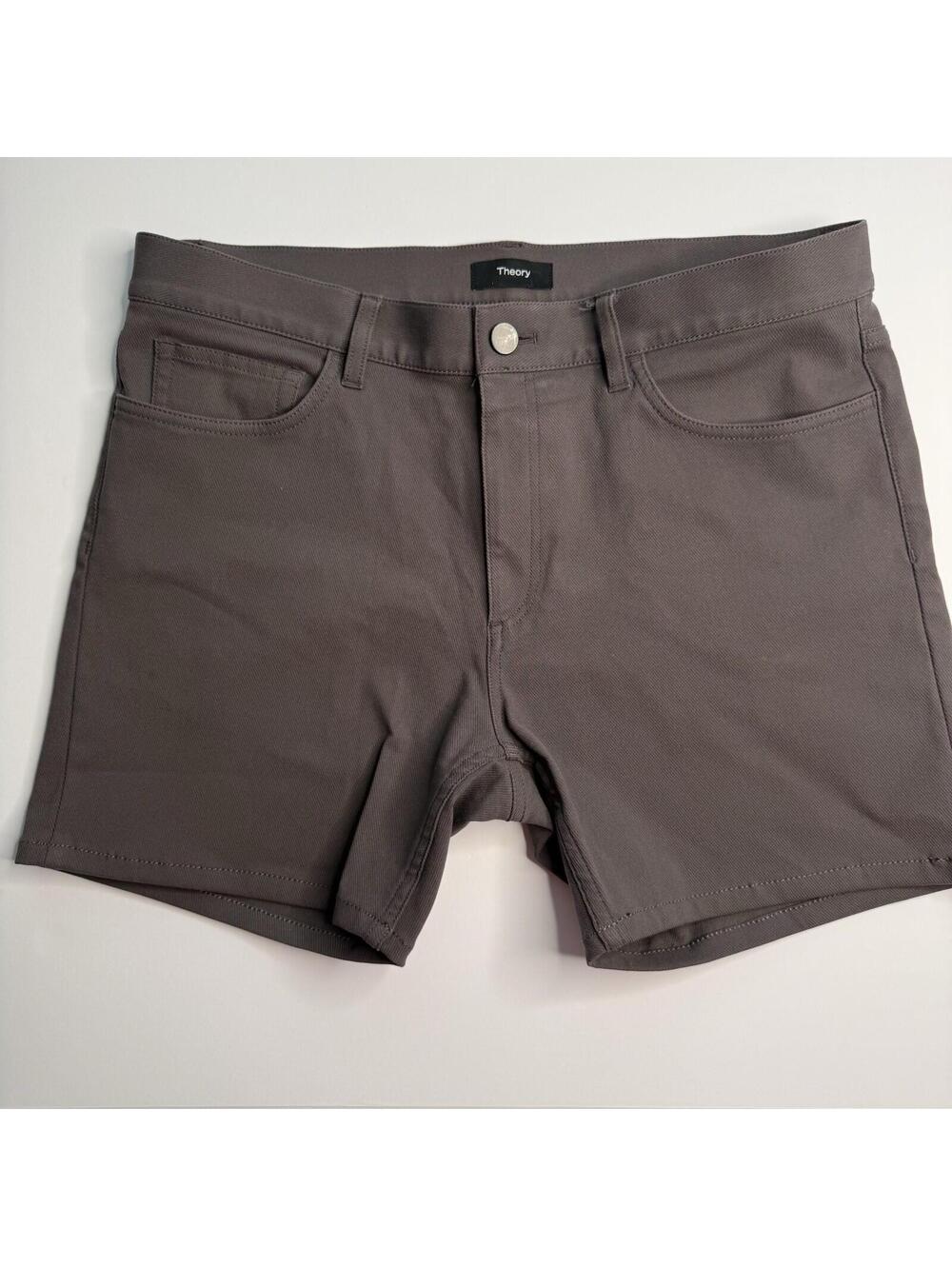 Theory Men's Shorts in Taupe Brown